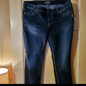 Silver Skinny Jeans